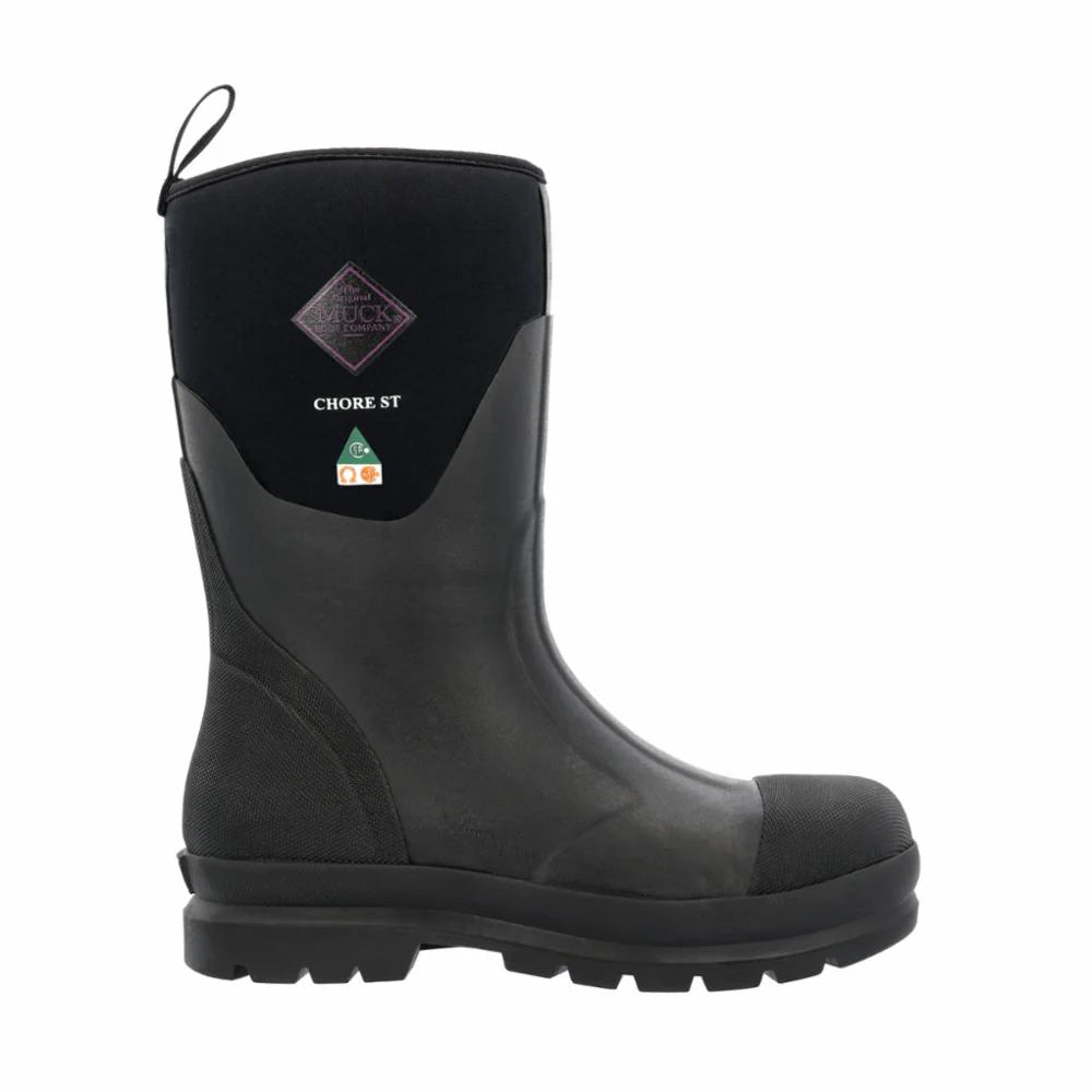 Muck Boots Women's Chore Classic Mid Steel Toe CSA - Black
