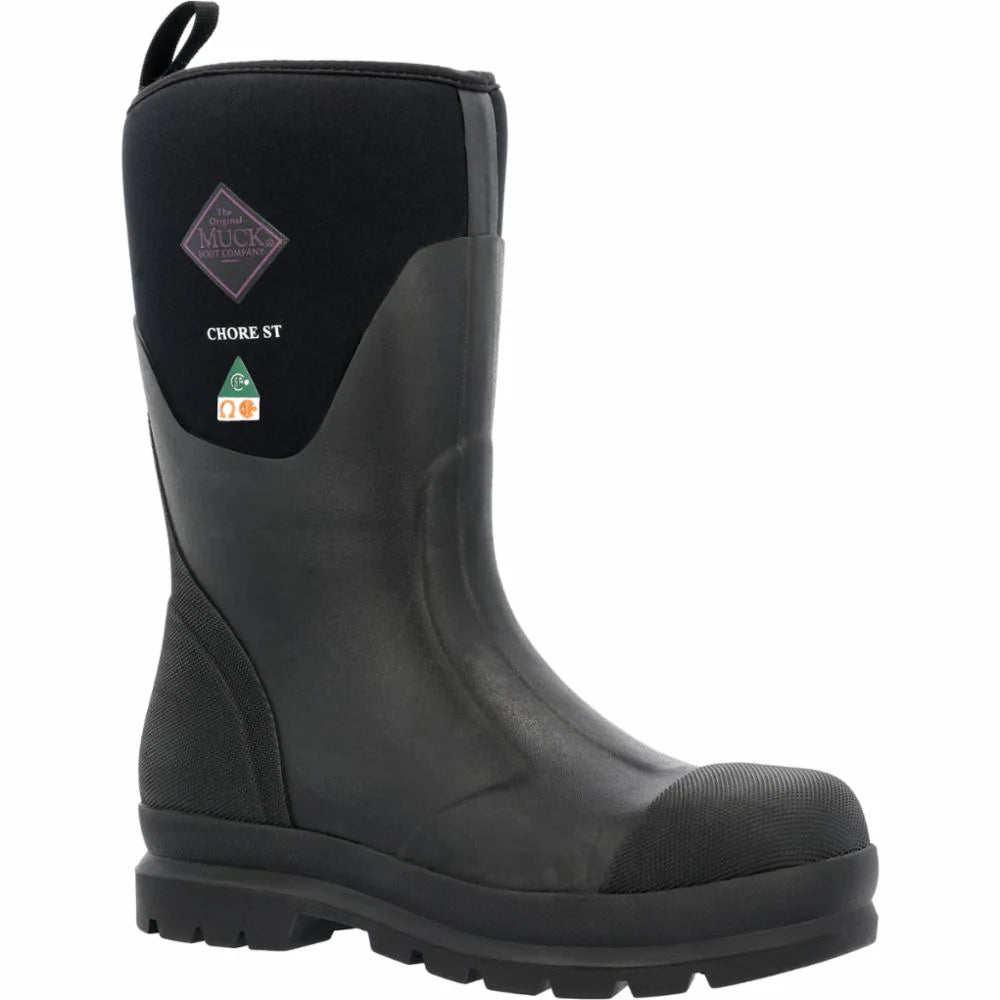 Muck Boots Women's Chore Classic Mid Steel Toe CSA - Black