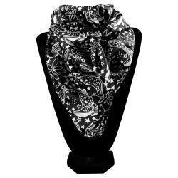 M&F 33x33 Silk Cosmic Boot- Black/White