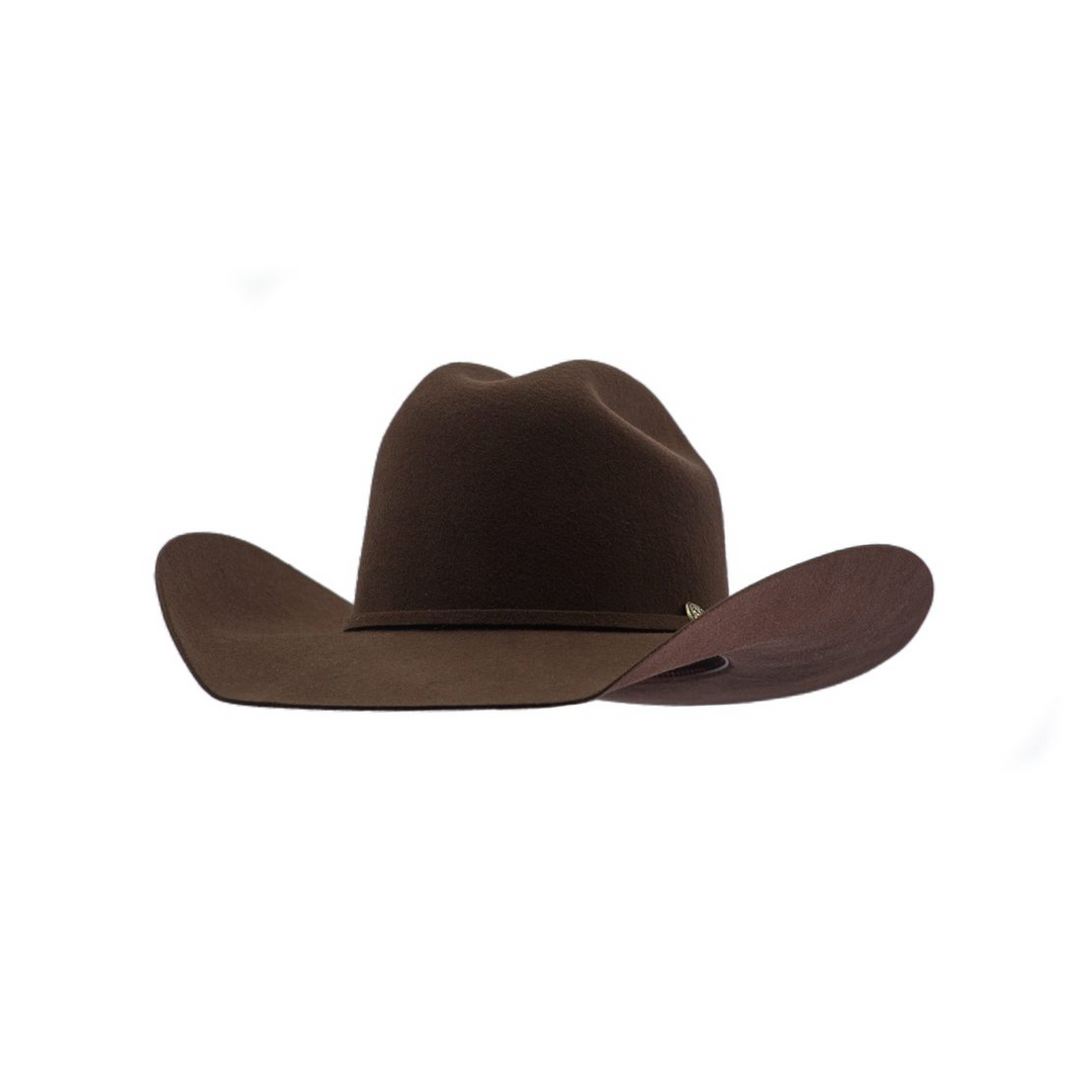 PROHATS Wool Felt Precreased Western Hat - Chocolate