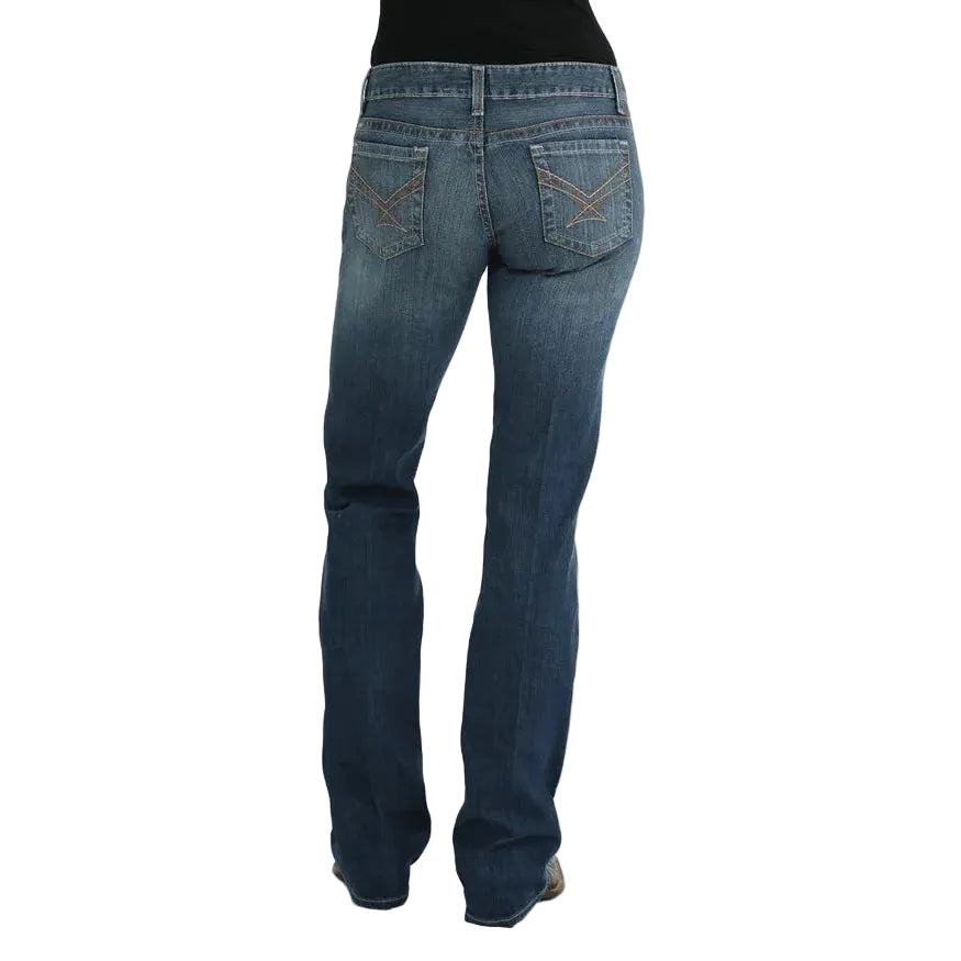 Cinch Women's Ada Relaxed Fit Jeans- Medium Stone