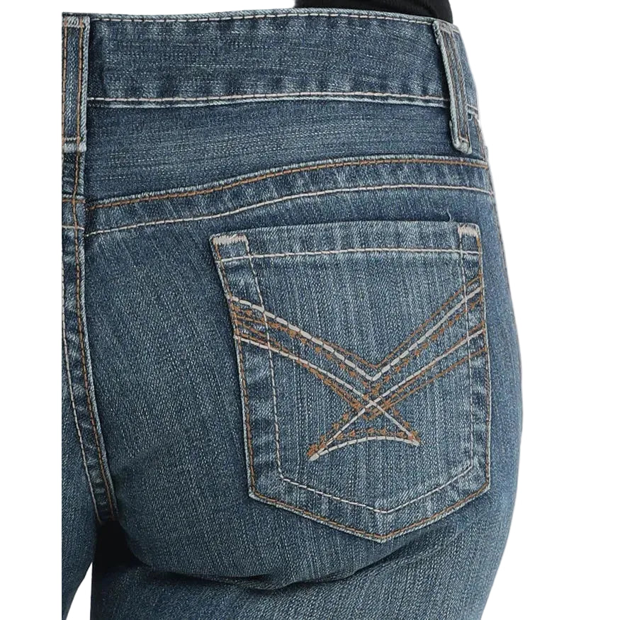 Cinch Women's Ada Relaxed Fit Jeans- Medium Stone