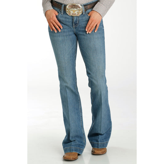 Cinch Women's Lynden Medium Stone Wash Jeans - Indigo