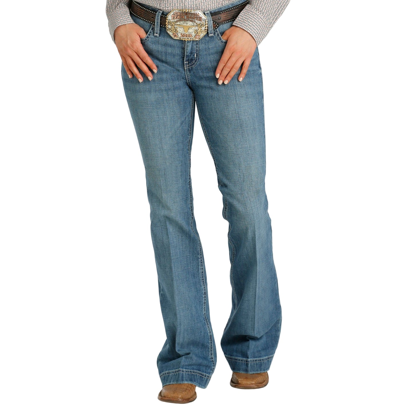 Cinch Women's Lynden Medium Stone Wash Jeans - Indigo