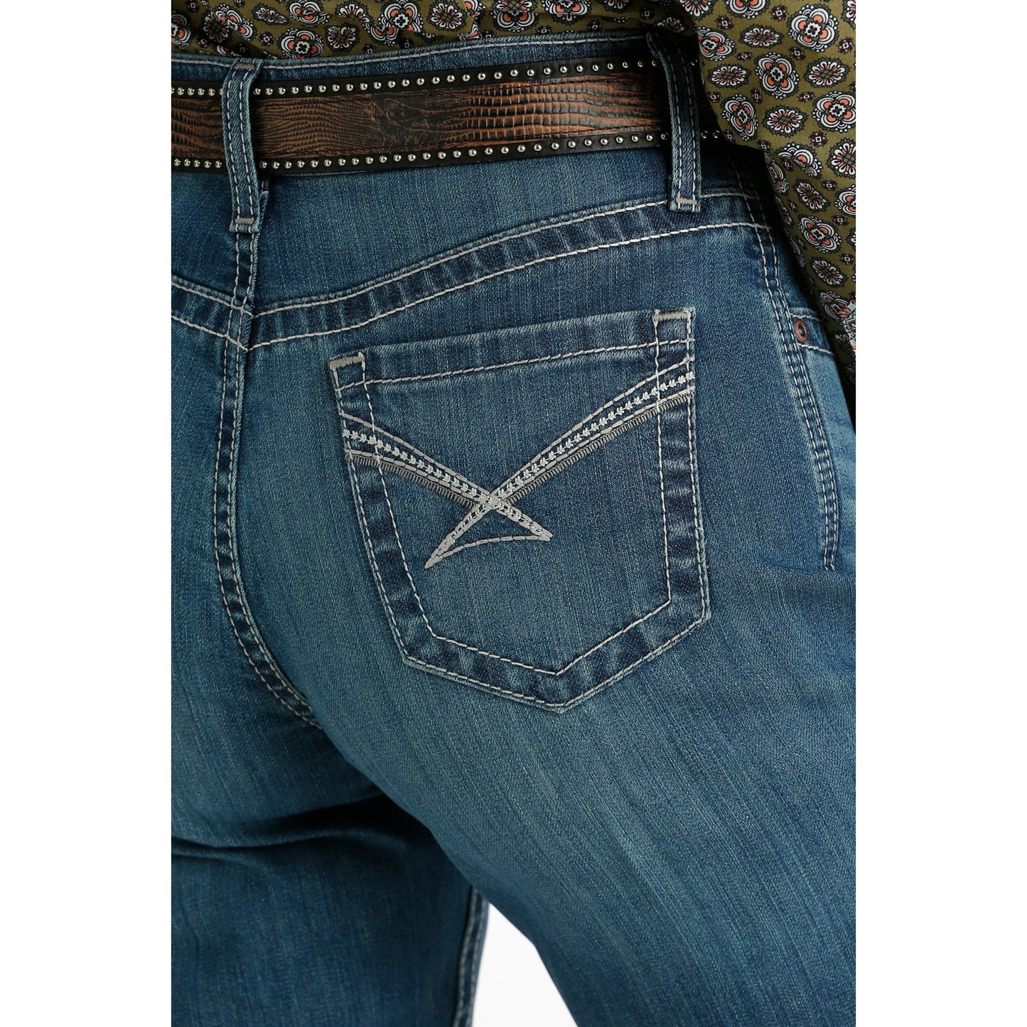 Cinch Women's Emerson Relaxed Fit Jeans - Medium Stonewash