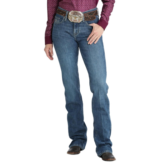 Cinch Women's Classic High Rise Boot Cut Jean - Medium Stone