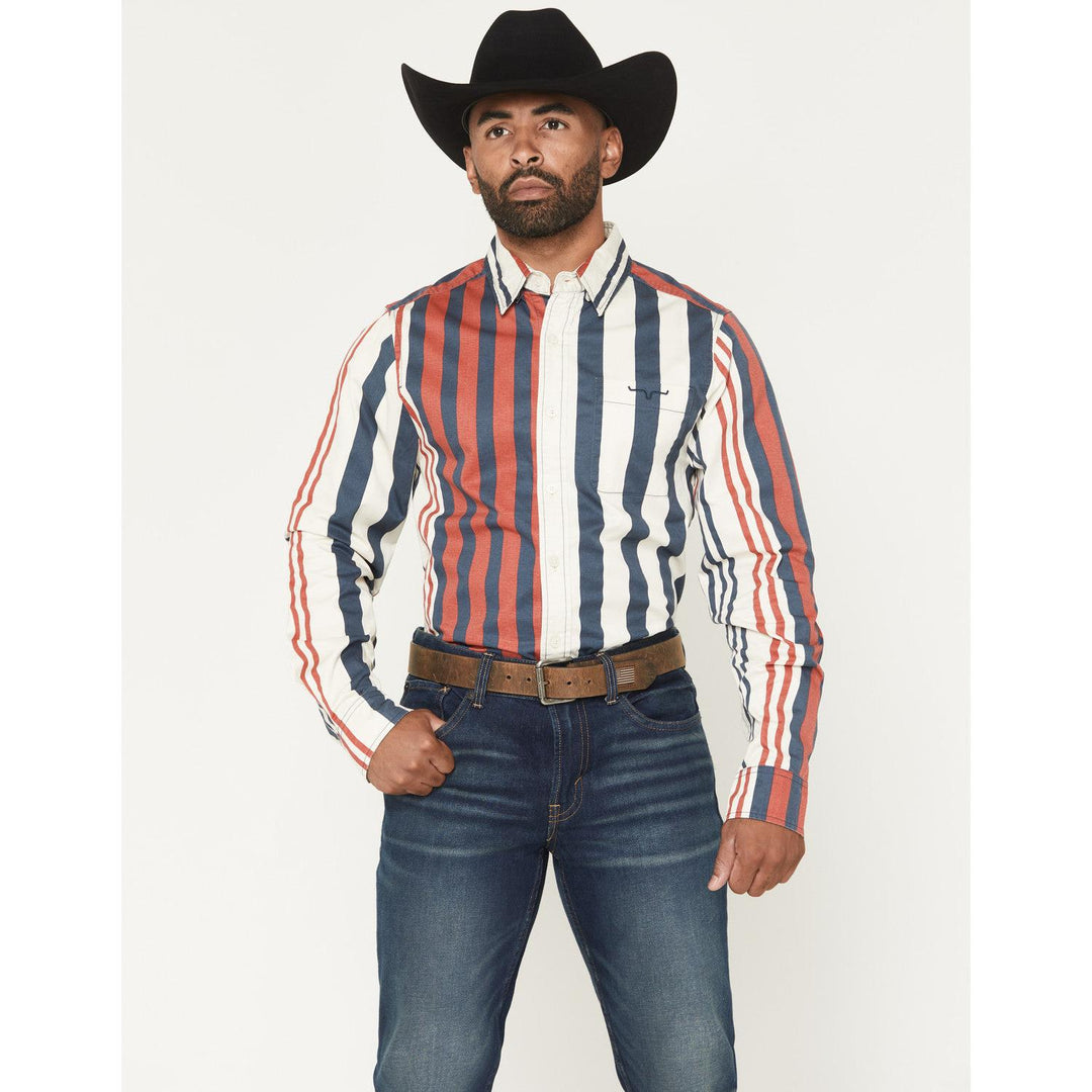 Kimes 1992 Long Sleeve Striped Dress Shirt - Multiple Combinations - Irvine Tack &amp; Western Wear
