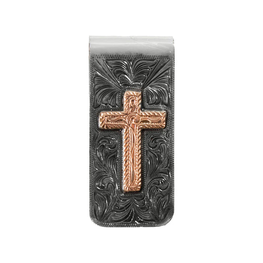 3D Men's Metal Copper Cross Money Clip- Multi - Irvine Tack & Western Wear