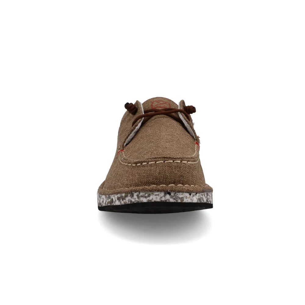 Twisted X Men's Circular Project Boat Shoe - Brown Linen