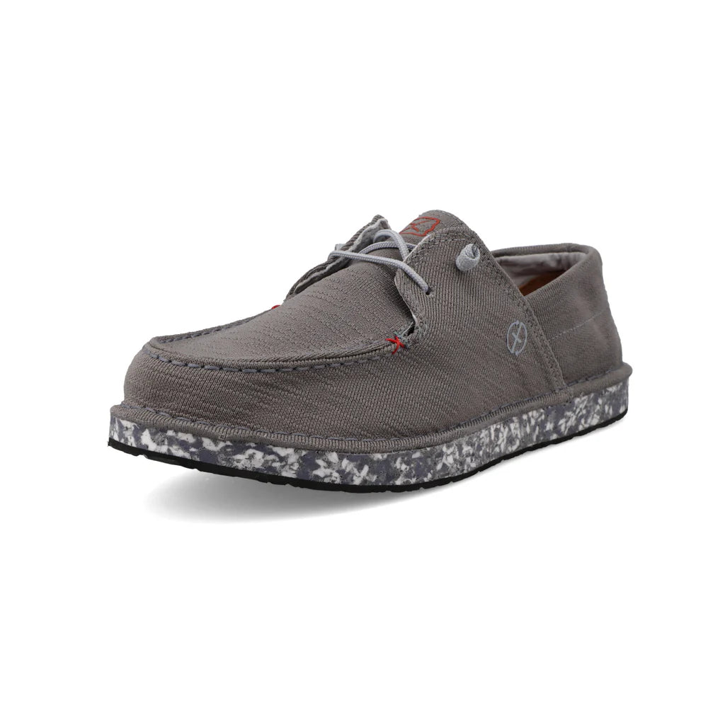 Twisted X Men's Circular Project Boat Shoe - Grey