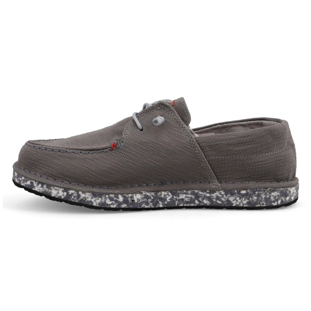 Twisted X Men's Circular Project Boat Shoe - Grey