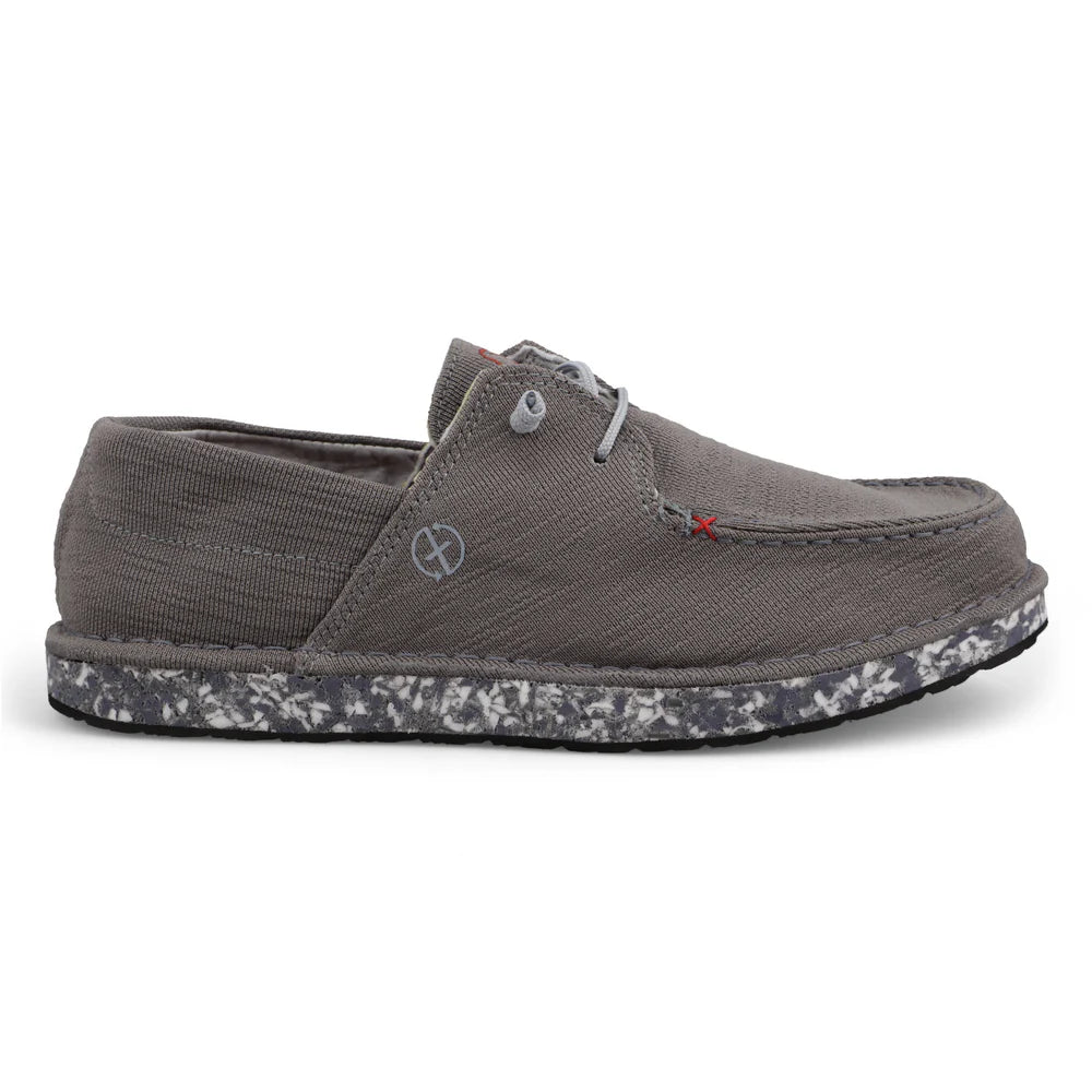 Twisted X Men's Circular Project Boat Shoe - Grey