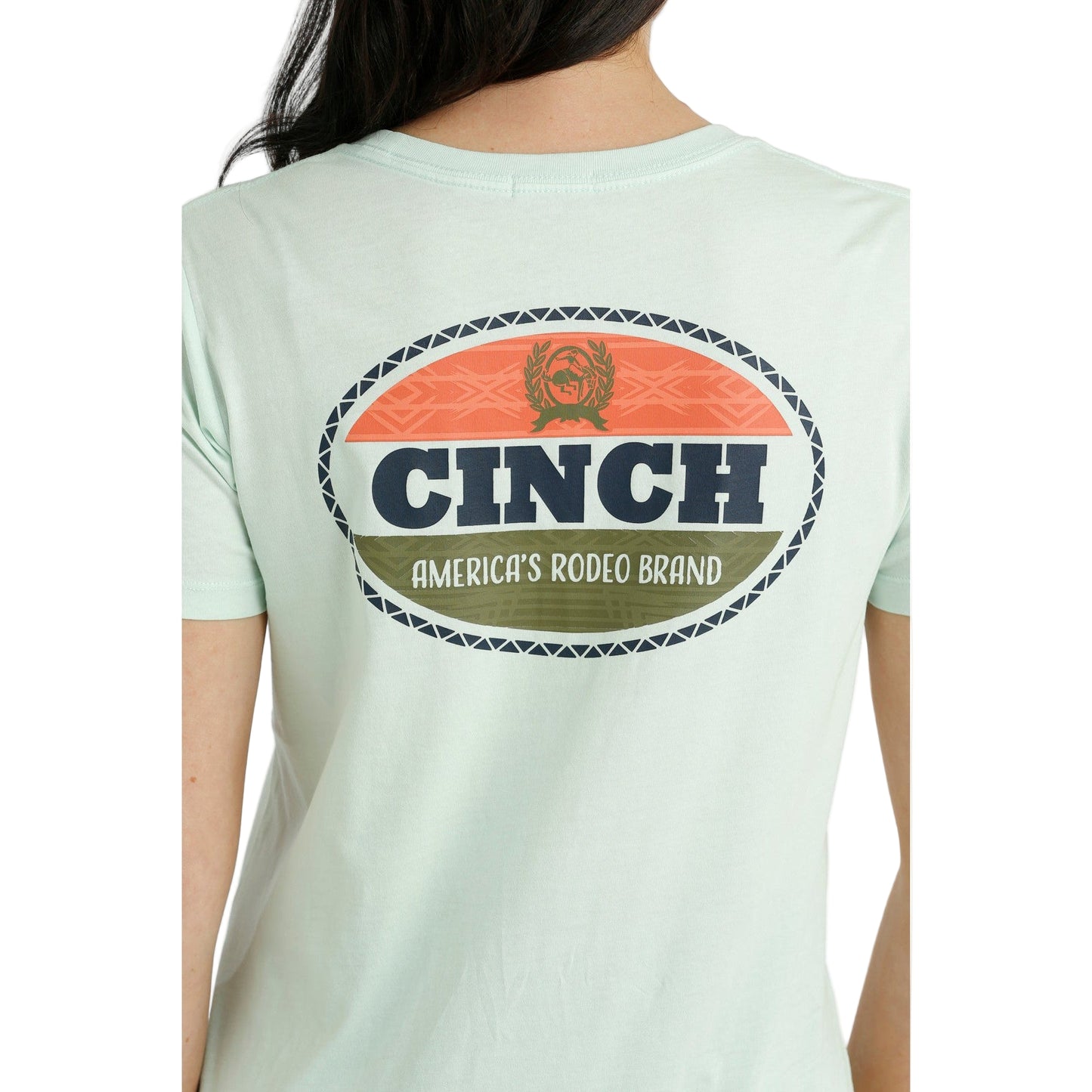 Cinch Women's Short Sleeve Tee - Light Blue