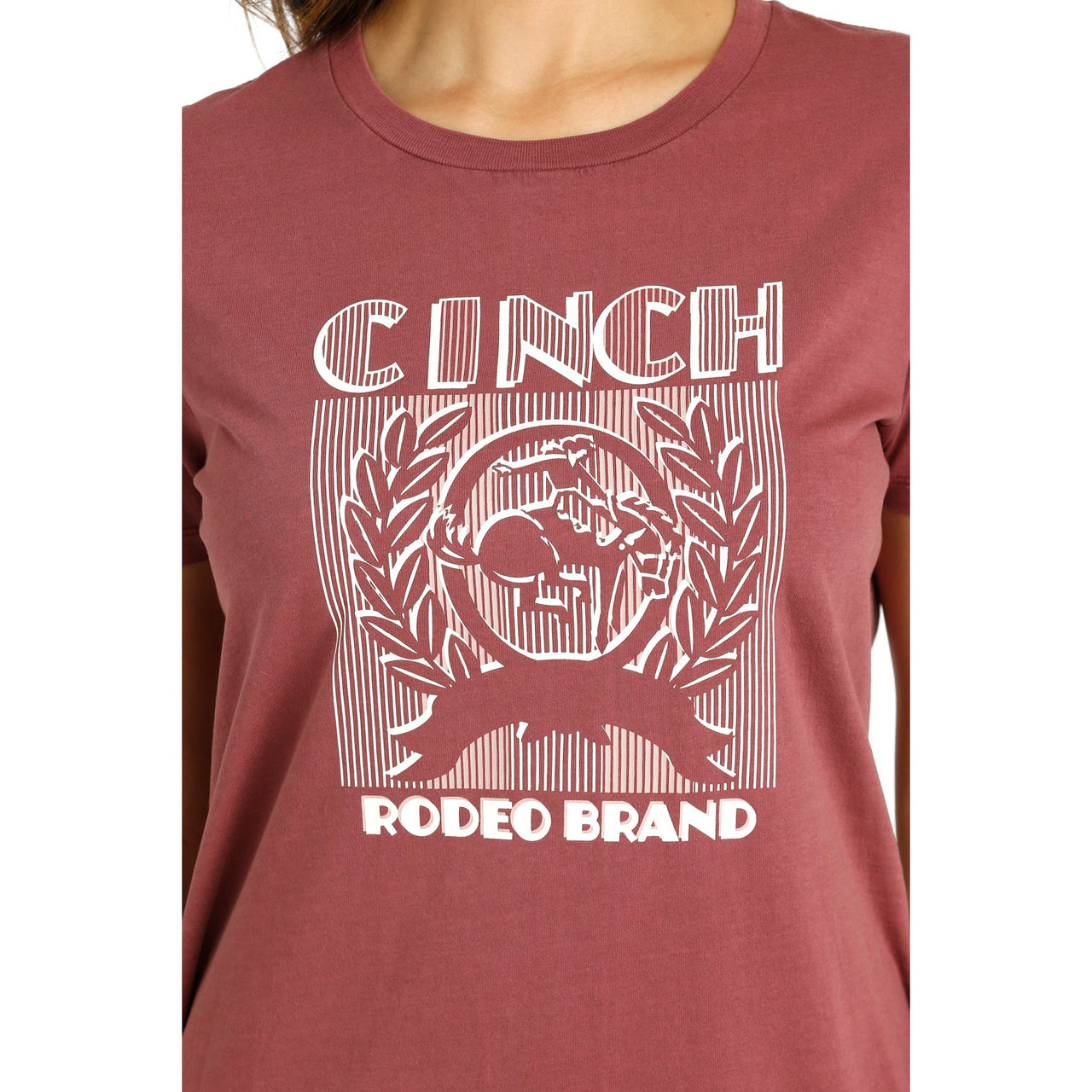 Cinch Women's Short Sleeve Tee - Burgundy