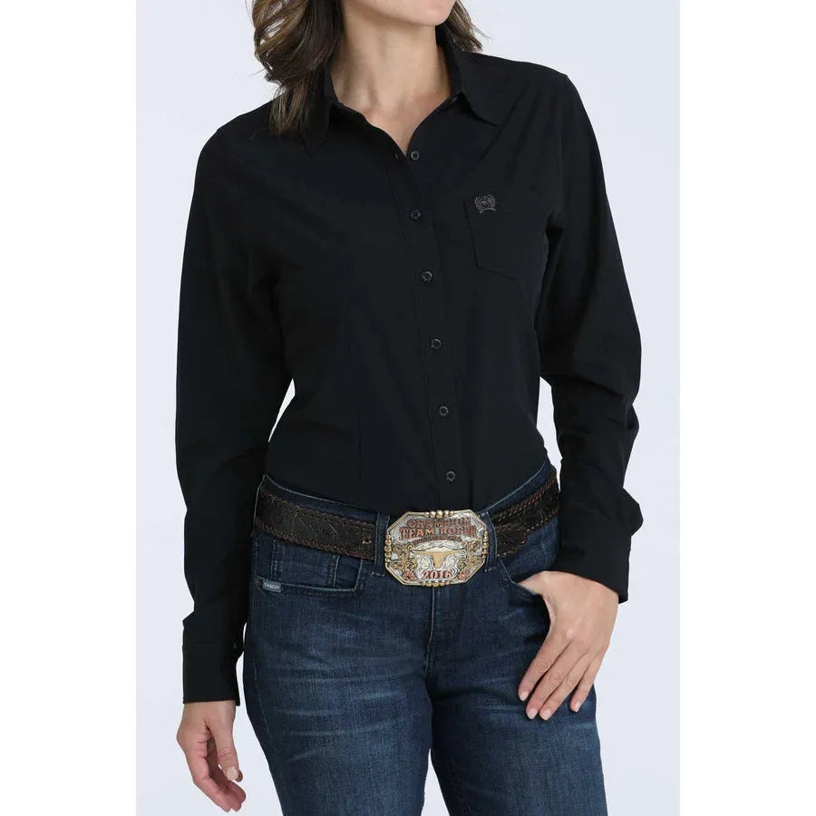 Cinch Women's Long Sleeve Arenaflex Shirt - Black