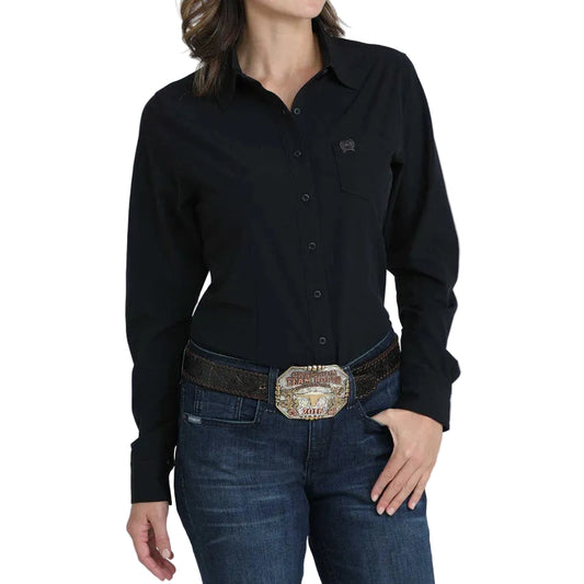 Cinch Women's Long Sleeve Arenaflex Shirt - Black