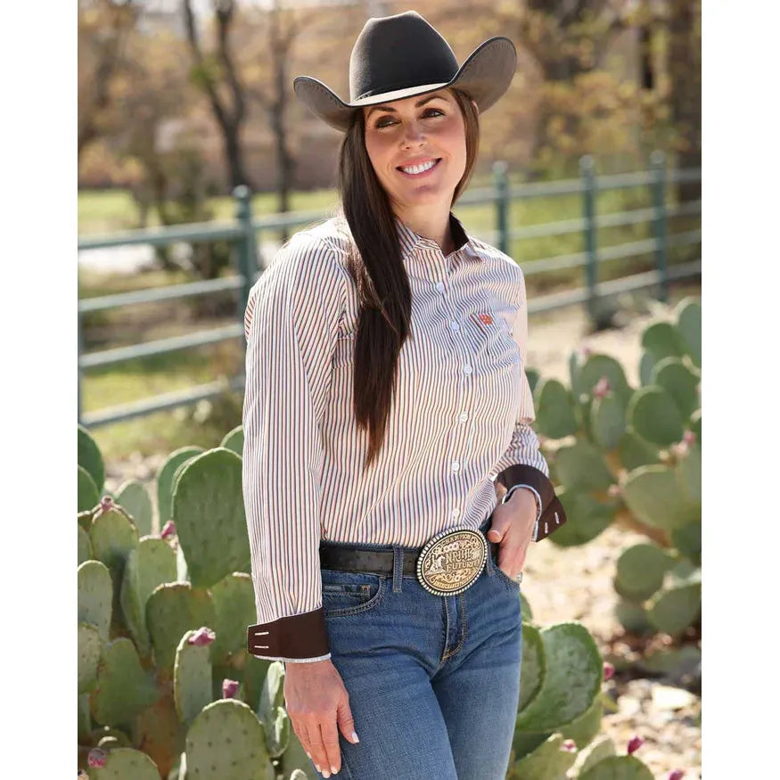 Cinch Women's Long Sleeve Tencel Arena Fit Western Shirt - Multi