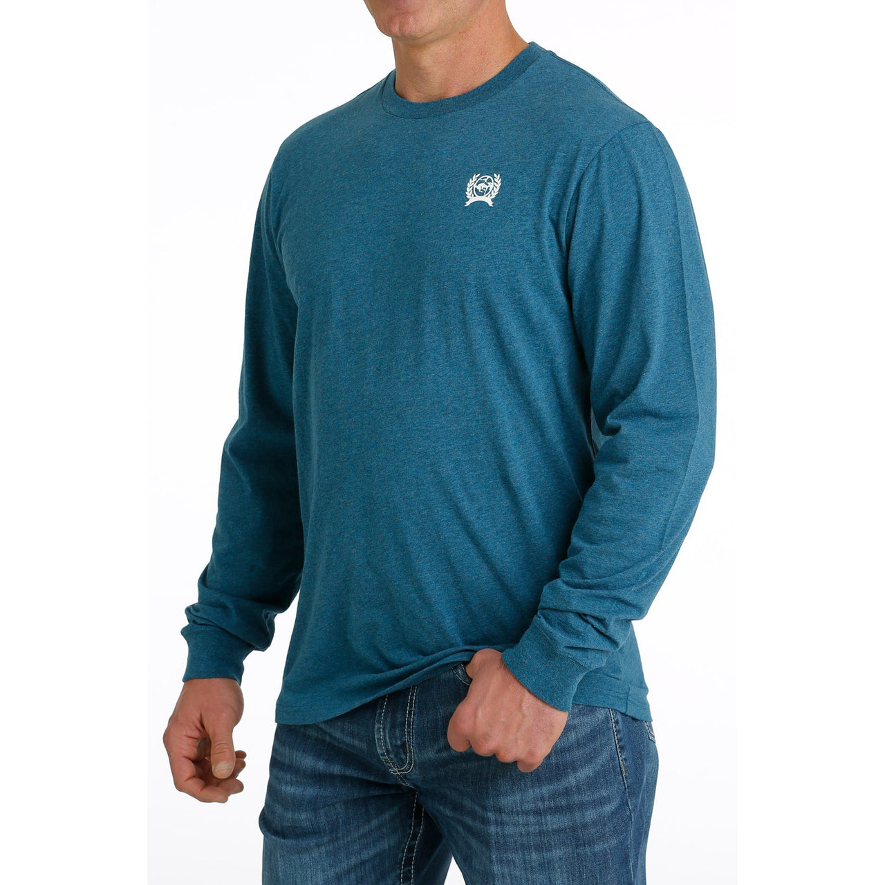 Cinch Men's LS Tee - Blue