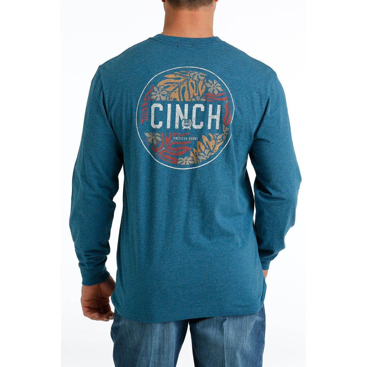 Cinch Men's LS Tee - Blue