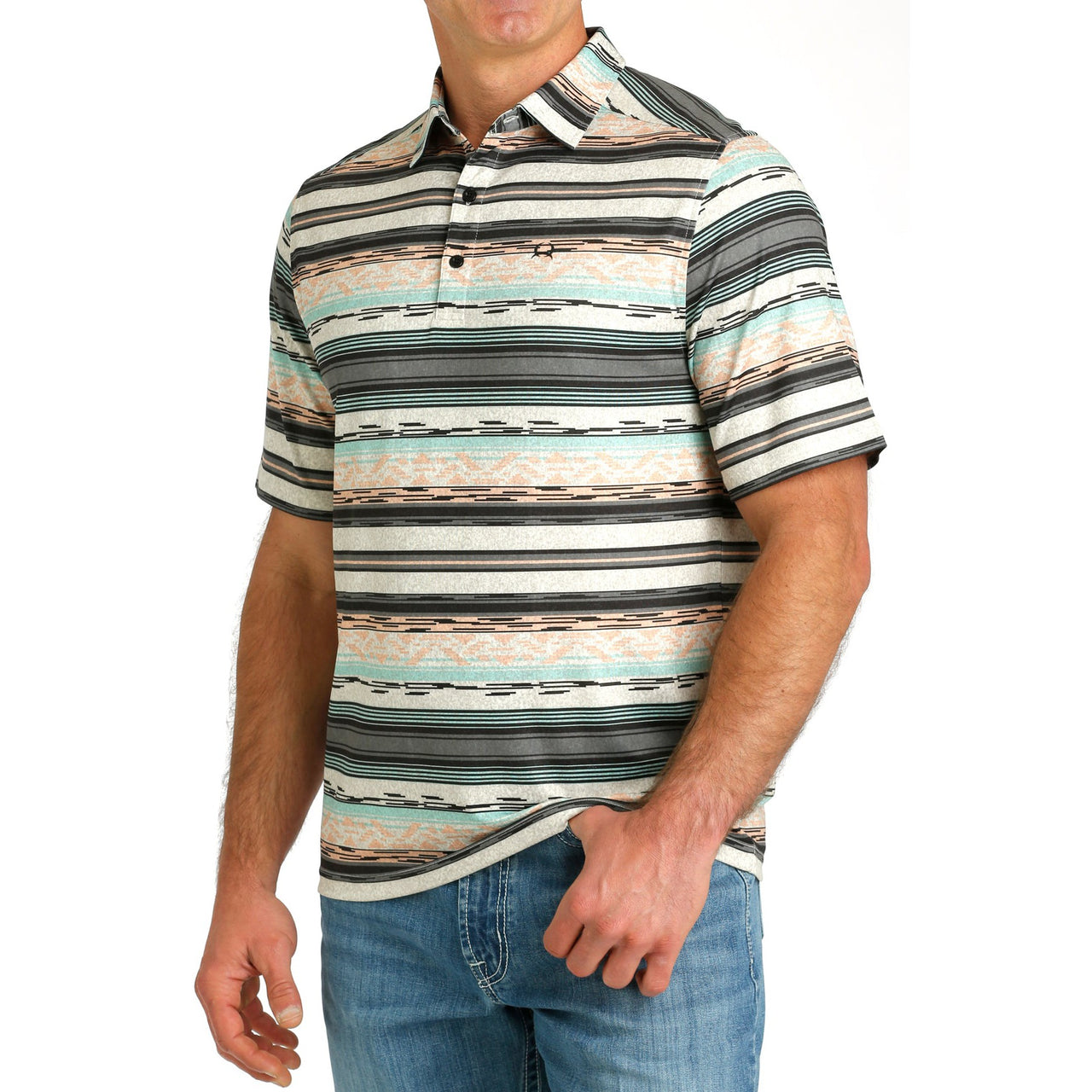 Cinch Mens Arenaflex Polo -Multi