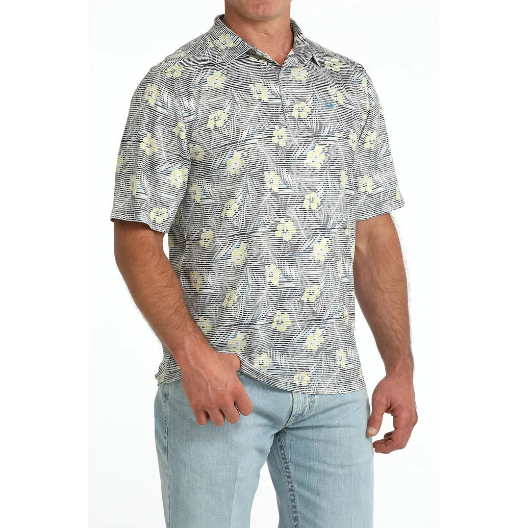 Cinch Men's Arenaflex Short Sleeve Polo- Multi