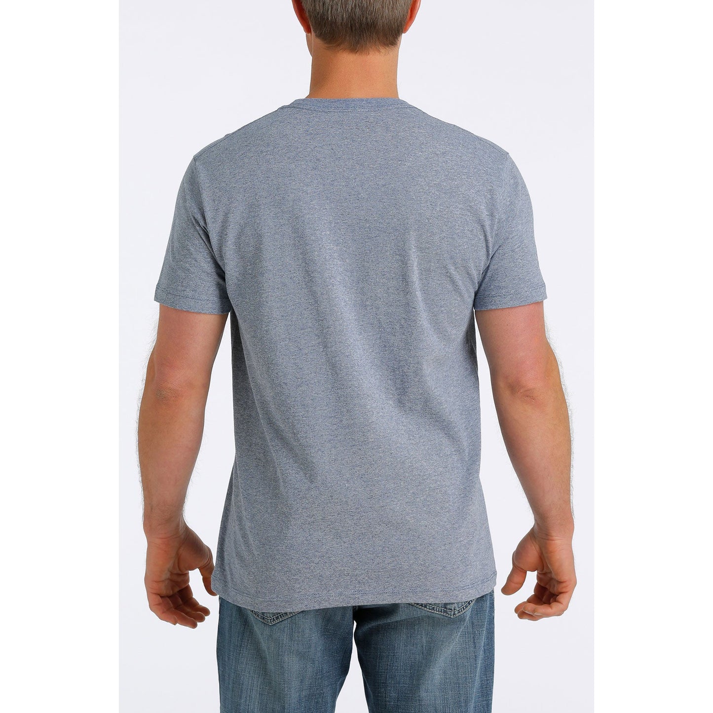 Cinch Men's Short Sleeve Tee - Heather Blue