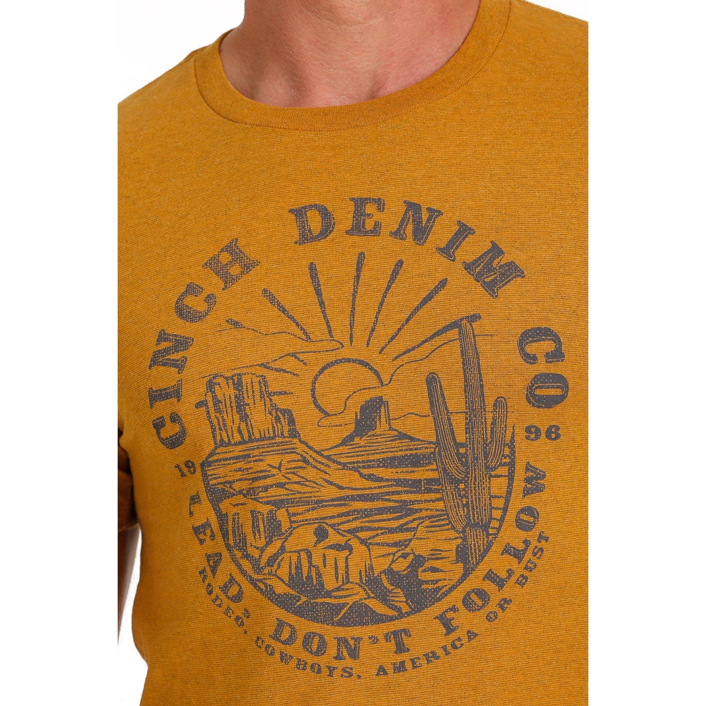 Cinch Men's Short Sleeve Tee - Gold