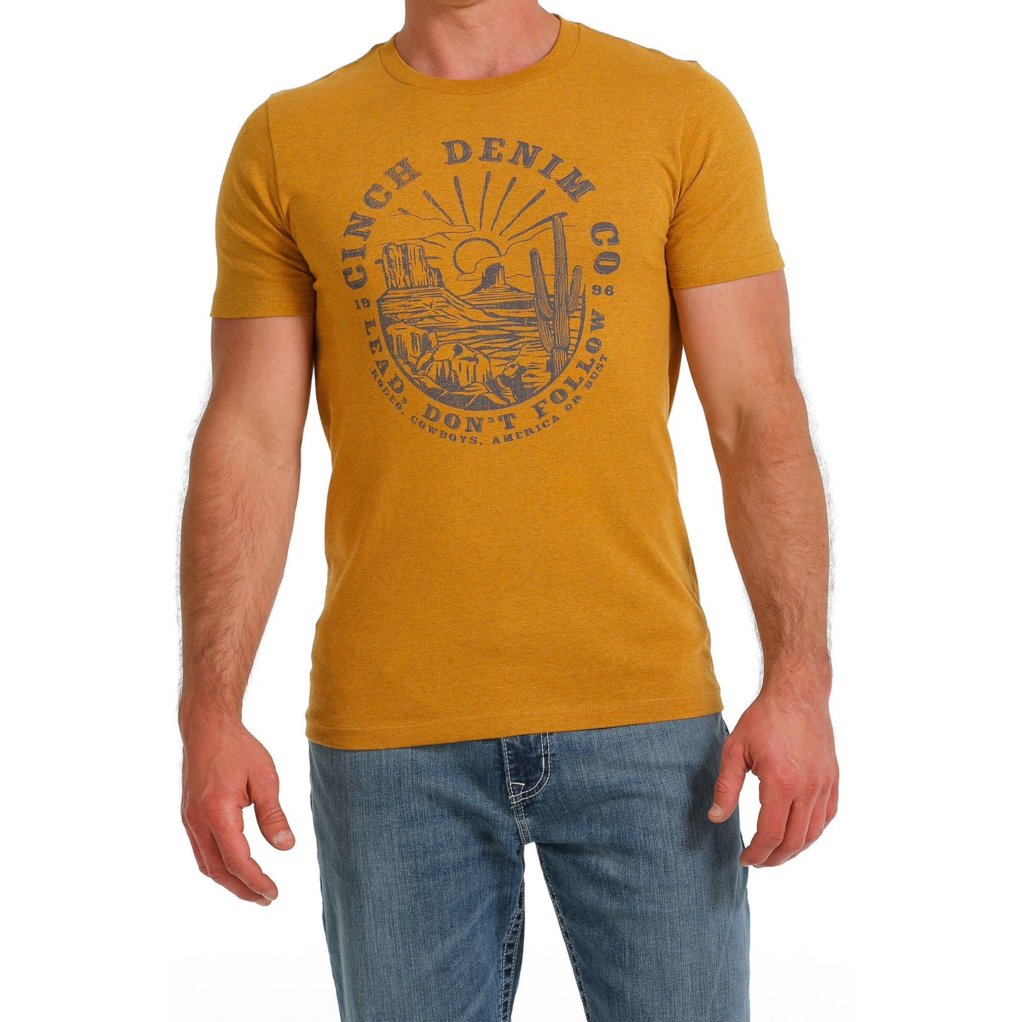 Cinch Men's Short Sleeve Tee - Gold