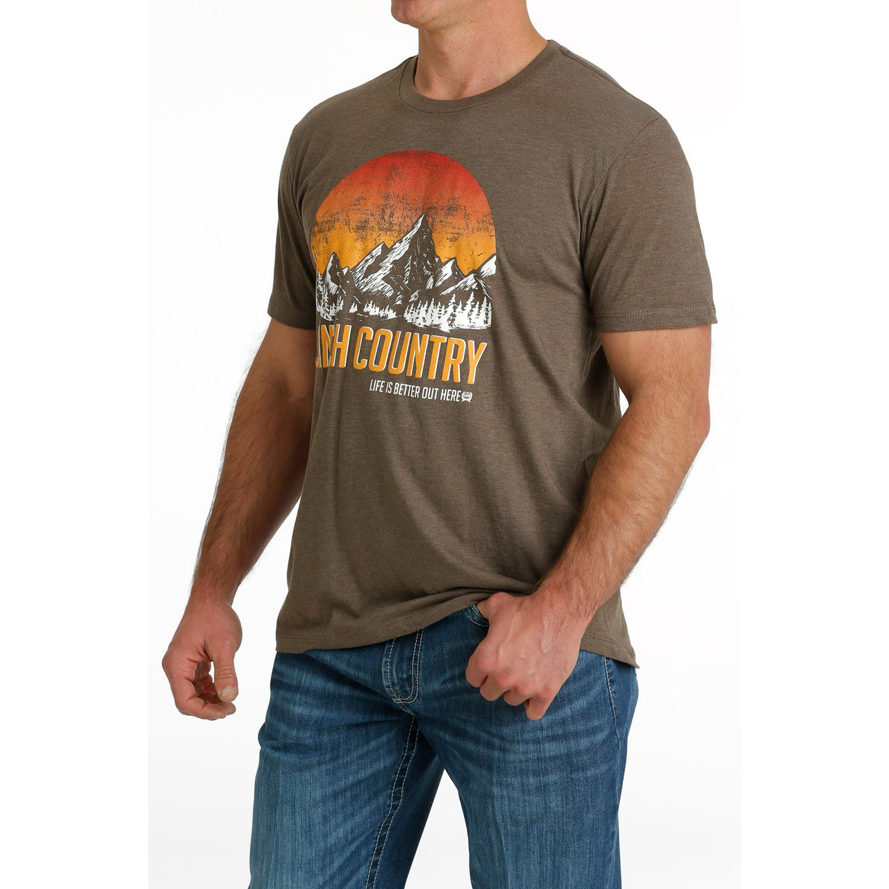 Cinch Men's SS Tee - Brown