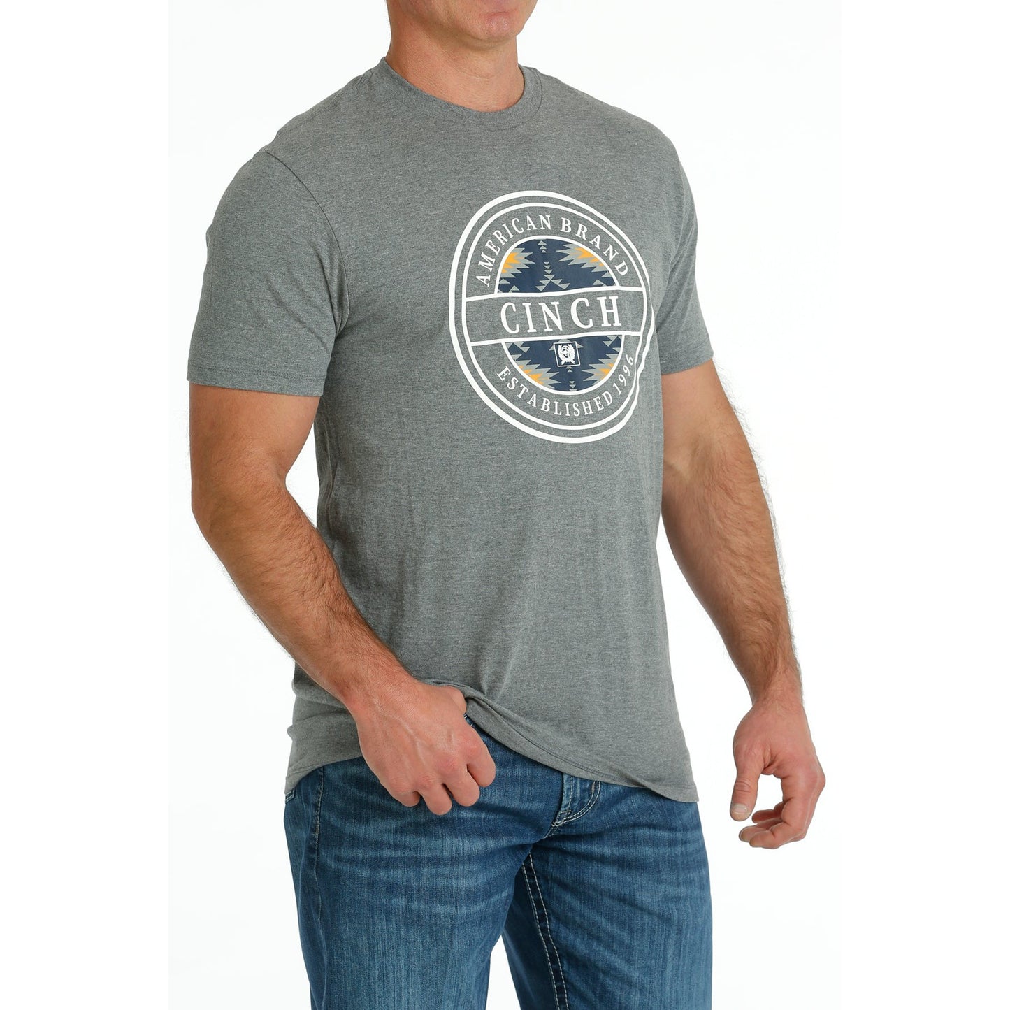 Cinch Men's Short Sleeve Tee - Grey