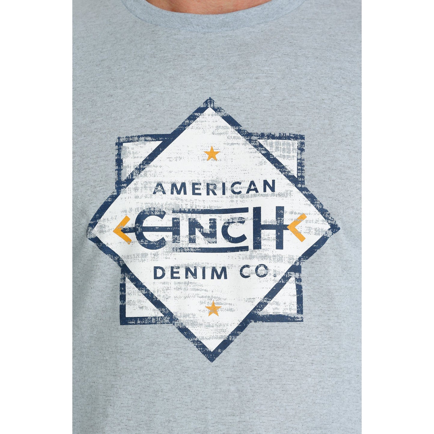 Cinch Men's Short Sleeve Tee - Light Blue