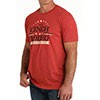 Cinch Men's Short Sleeve Tee Shirt- Red