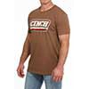 Cinch Men's Short Sleeve Tee Shirt- Brown