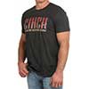 Cinch Men's Short Sleeve Tee Shirt- Charcoal