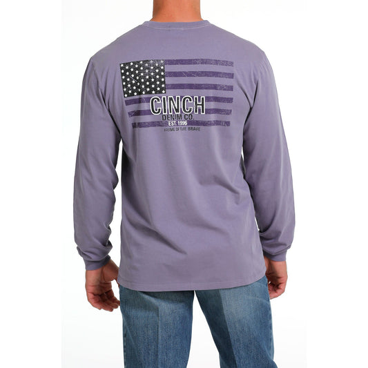 Cinch Men's LS Tee - Lilac