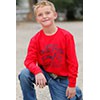 Cinch Boy's Long Sleeve  Denim Tee Shirt - Red