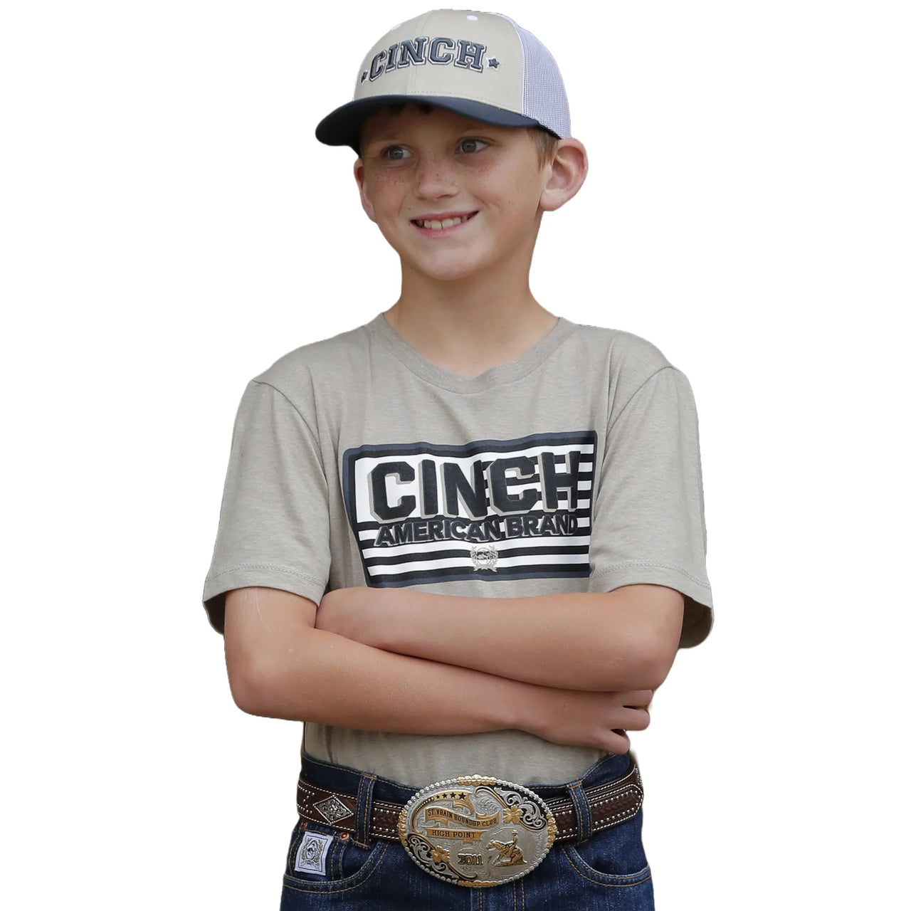 Cinch Boy's T-Shirt - Khaki