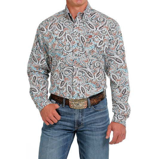 Cinch Men's Paisley Print Western Button Down - Multi