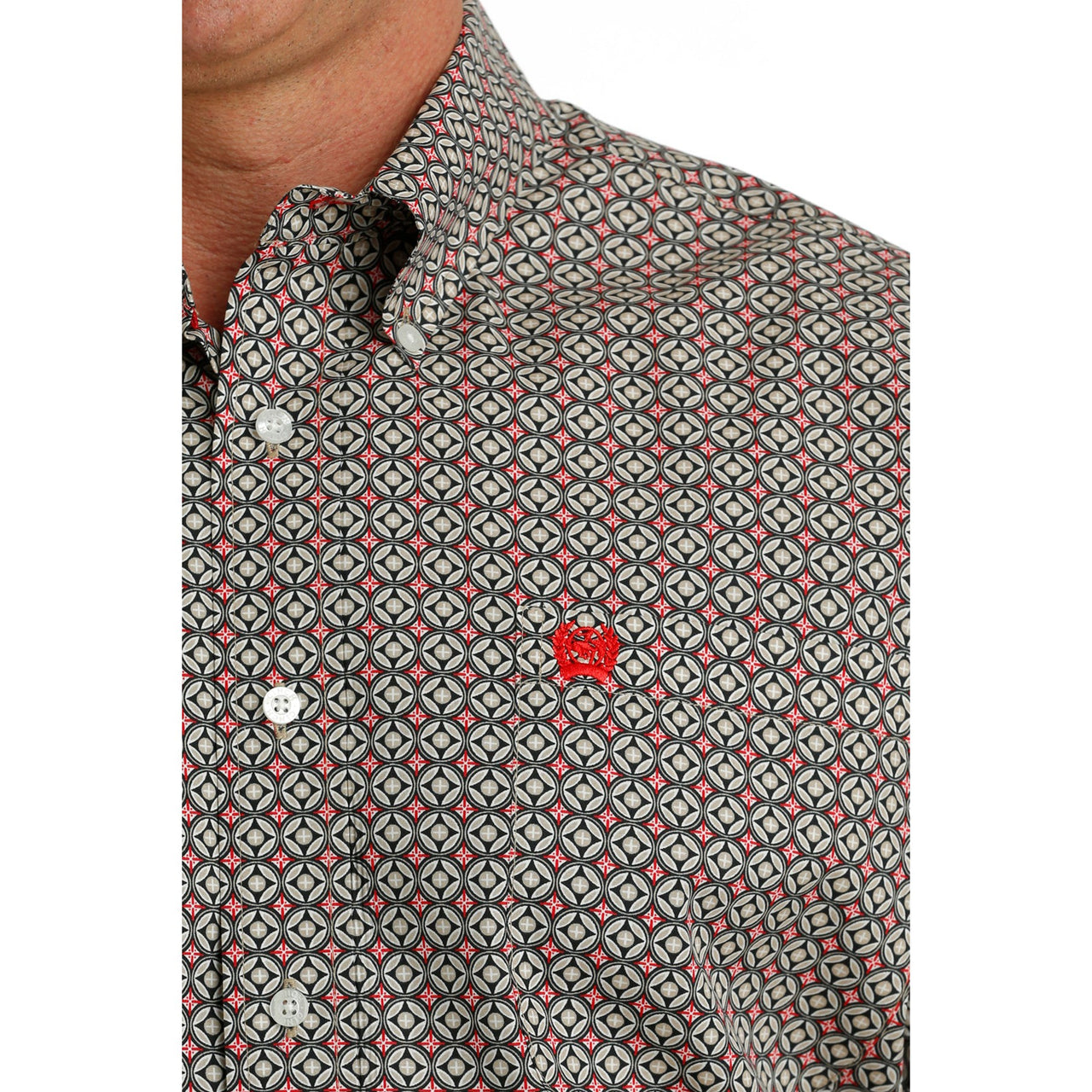 Cinch Men's Long Sleeve Print Shirt - Multi