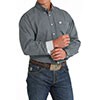 Cinch Classic Fit Long Sleeve Men's Cotton Print Shirt - Black