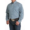 Cinch Classic Fit Long Sleeve Men's Cotton Print Shirt - White