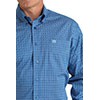 Cinch Classic Fit Long Sleeve Men's Cotton Print Shirt - Royal Blue