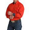 Cinch Men's Long Sleeve Geometric Button Down Western Shirt- Red