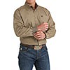 Cinch Men's Long Sleeve Geometric Button Down Western Shirt-Brown