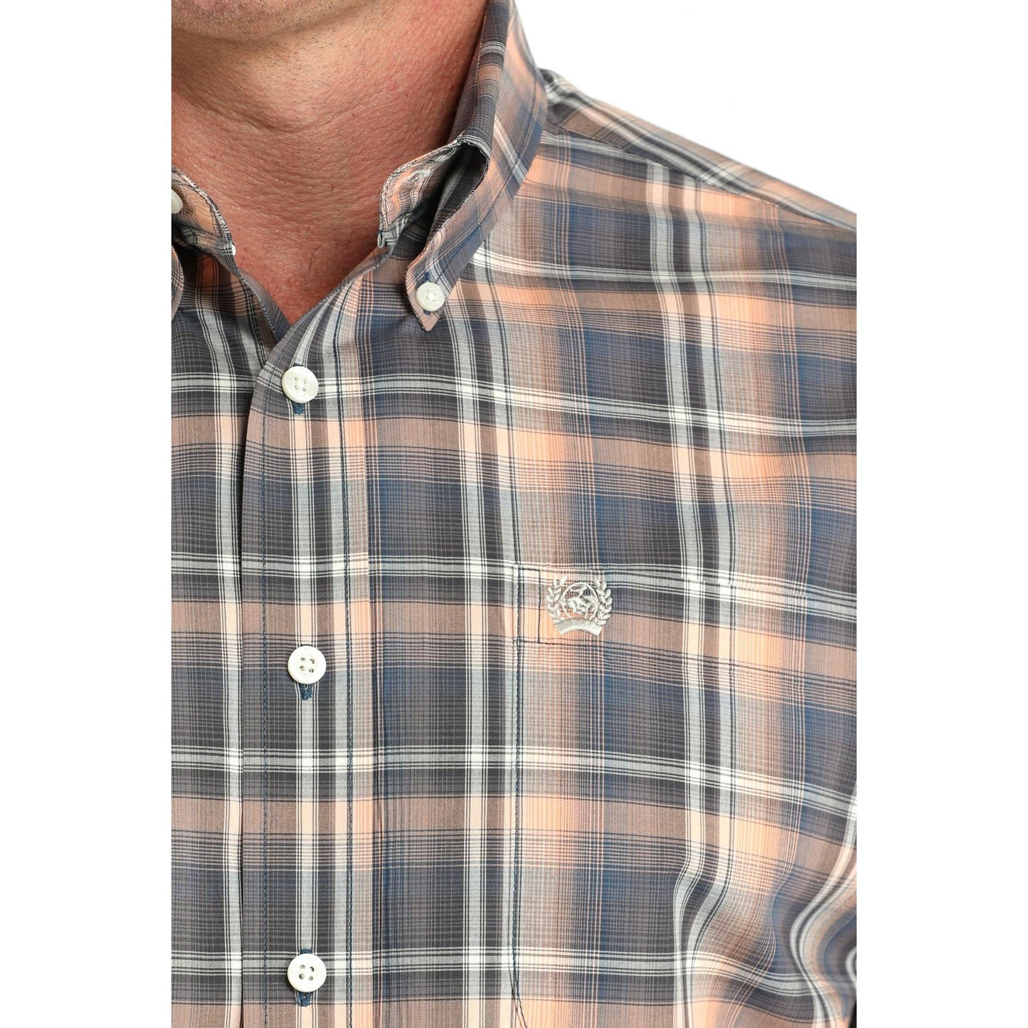 Cinch Men's Long Sleeve Western Plaid Print Shirt - Multi Colour