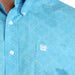 Cinch Men's Long Sleeve Print Shirt- Blue