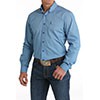 Cinch Classic Fit Long Sleeve Men's Cotton Print Shirt - Royal Blue