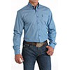 Cinch Classic Fit Long Sleeve Men's Cotton Print Shirt - Royal Blue