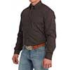 Cinch  Men's Long Sleeve Geometric Modern Fit Western Shirt- Black