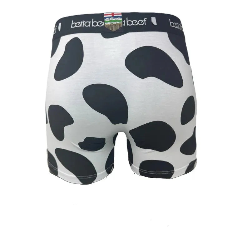 Berta Beef Men's Underwear Dairy Print - White/Black - Irvine Tack & Western Wear